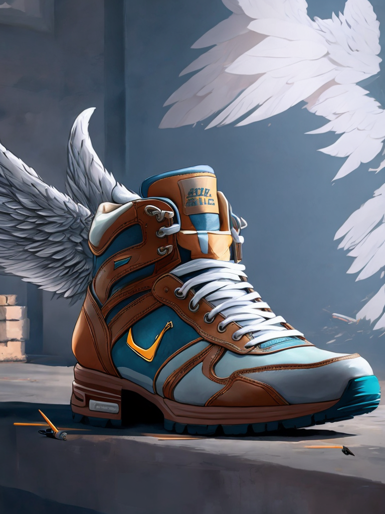 Shoes with wings