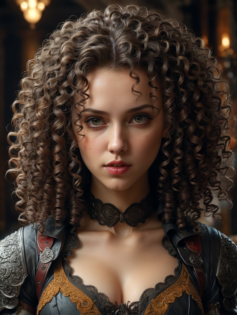 Show me the beautiful curly girl