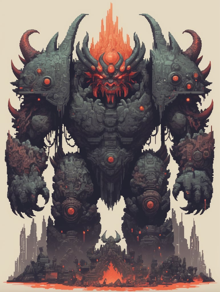 8 бит, киберкор, монстры, ад, потусторонний мир