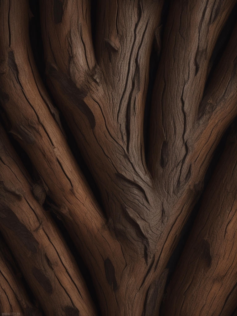 Tree bark texture, pattern, background, top view, organic texture, seamless texture, embossed bark