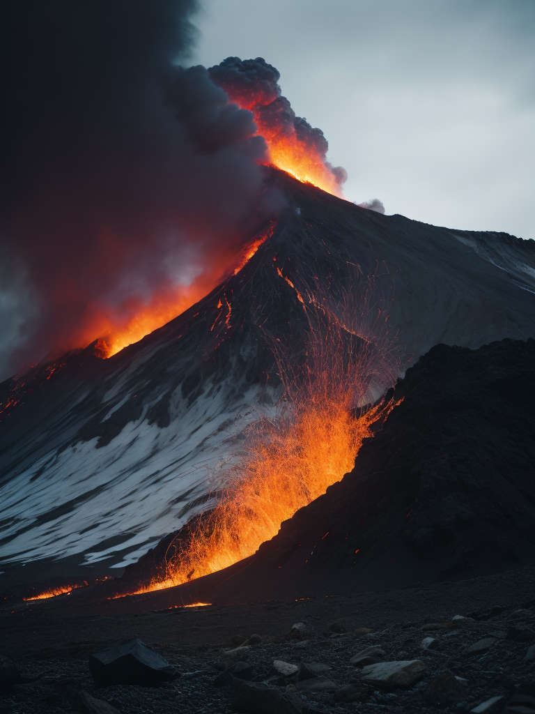 Icelandic volcano eruption