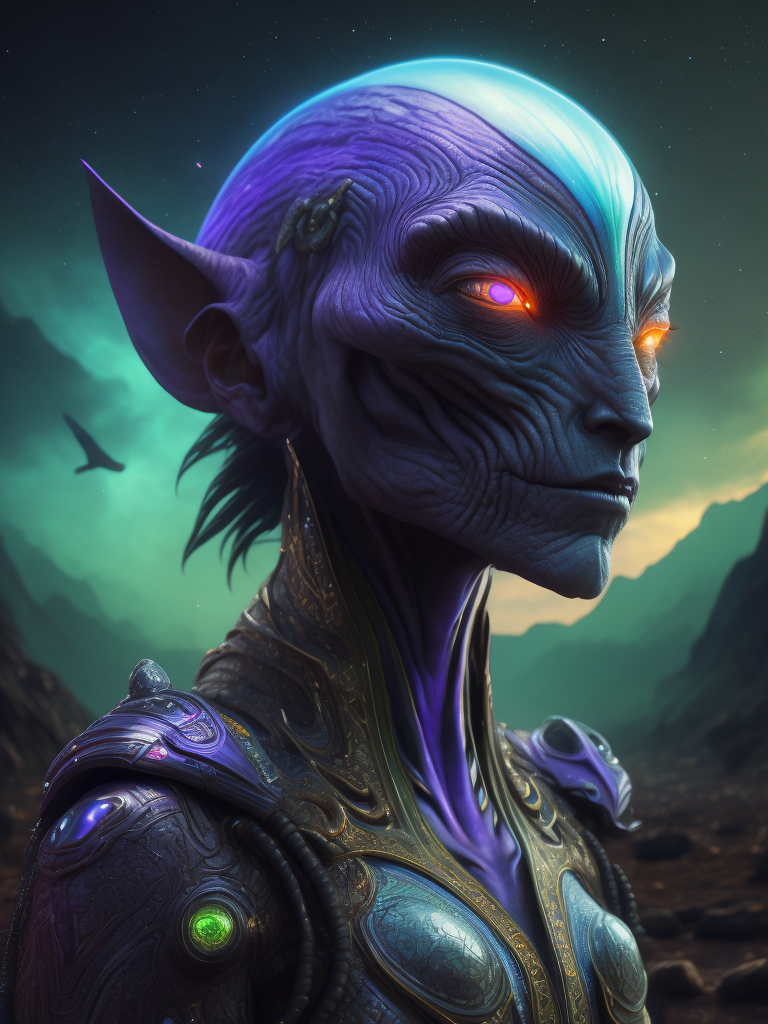 "alien exotic"64k resolution holographic astral cosmic illustration mixed media by Pablo Amaringo"Merriam, Nikolina Petolas, Peter Gric, Dariusz Klimczak, surreal hallucinatory intricately detailed sharp focus", blue green and purple still, digital Art, perfect composition, beautiful detailed intricate insanely detailed octane render trending on artstation, 64k artistic photography, photorealistic concept