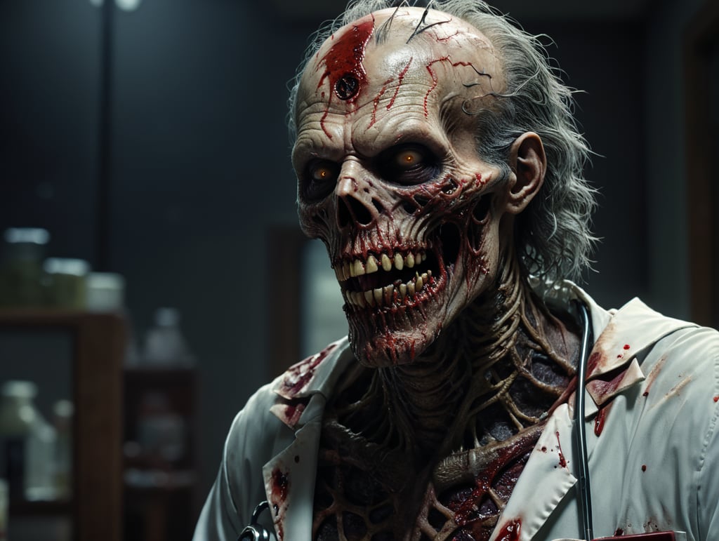 creepy death dark dead doctor hospital monster zombie blood