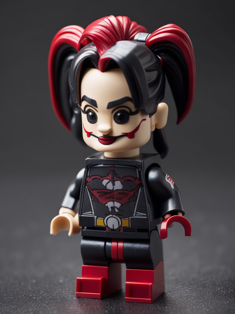 Cute harley quinn lego minifig