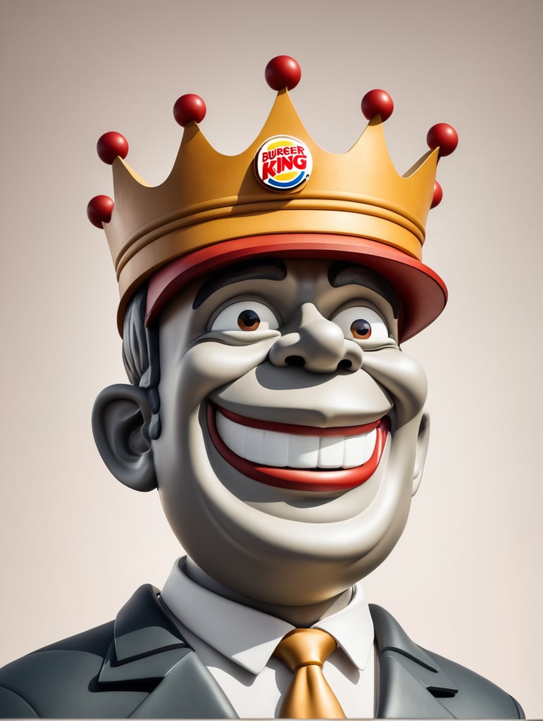 The Burger King mascot.