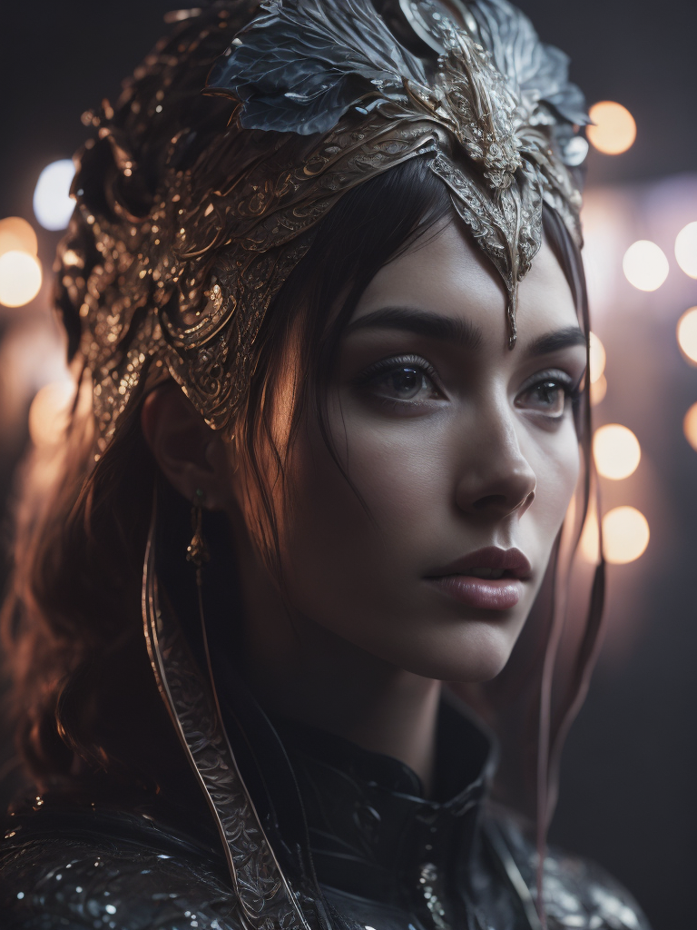 (photo realism), high-class detailing, gothic, (chrome and neon), gothic, chrome and neon, cyberpunk, dramatic, extreme composition, realistic, intricate detail, cinematic shot, lighting, photography lighting, lightroom gallery, behance photography, professional photo, unsplash, uhd, group f 64, luminism, 8k, unreal engine 5, ultra sharp focus, intricate artwork masterpiece, ominous, intricate, epic, vibrant, quality production, cinematic character render, ultra high quality model, super realistic, realistic photography, extra sharp details, sharp focus, watercolor style, artgerm, wlop, alphonse mucha, perfect composition, 8 k artistic photography, photorealistic concept art, soft natural volumetric cinematic perfect light, chiaroscuro, award - winning photograph, masterpiece, oil on canvas, atmospheric, dramatic lighting, 8k, very detailed, cinematic lighting, unreal engine, octane render, photorealistic, hyperrealistic, sharp focus, soft lighting