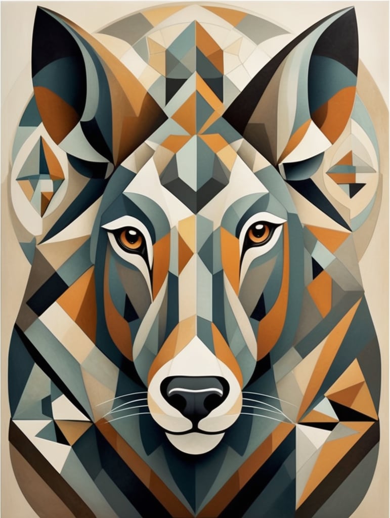 Make animal cubism art