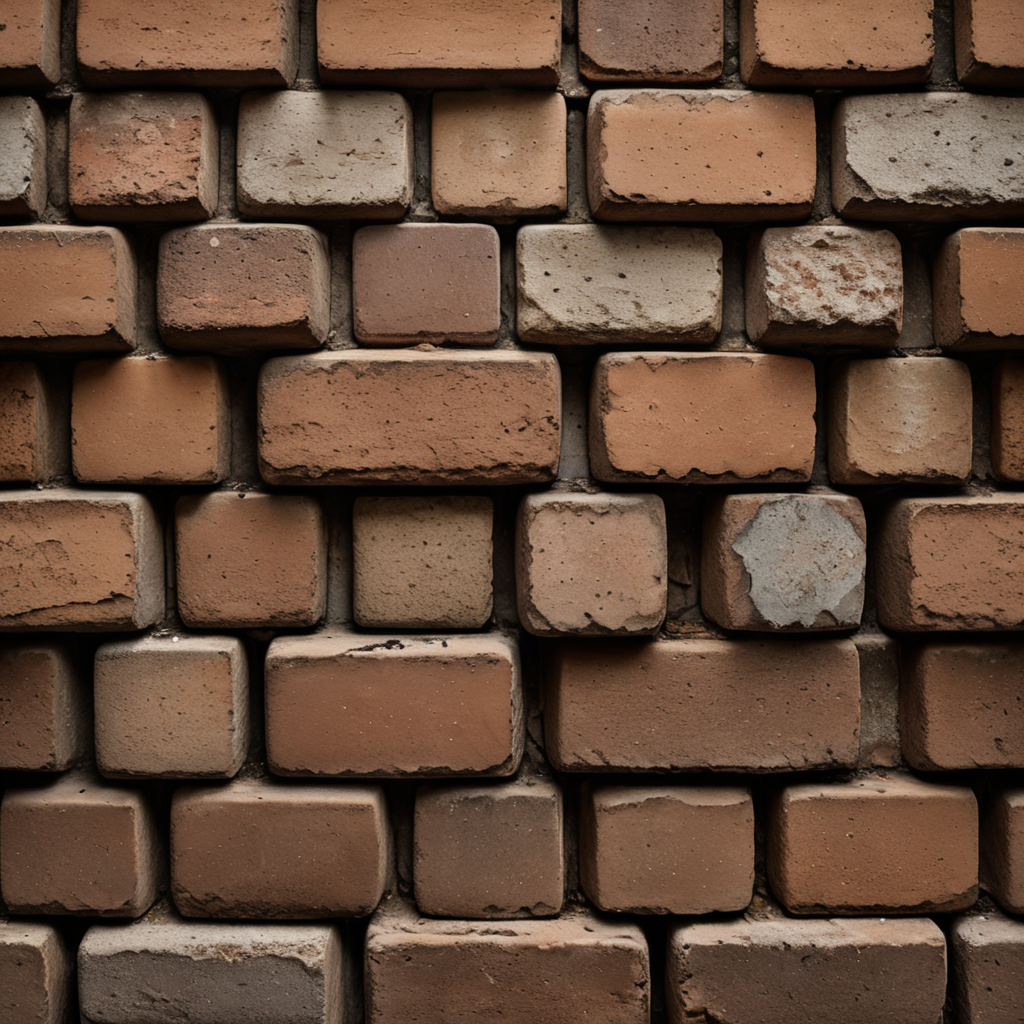 Old Brown brick texture, seamless