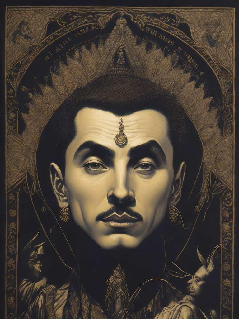 budha crying portraid of charlie chaplin (((ultra realistic photo))) style and annie swynnerton and diego rivera and nicholas roerich and and jean delville, symbolist, dramatic lighting, god rays, elaborate geometric ornament, art brut, rich colors, smooth, sharp focus, extremely detailed, adolf wolfli and donato giancola