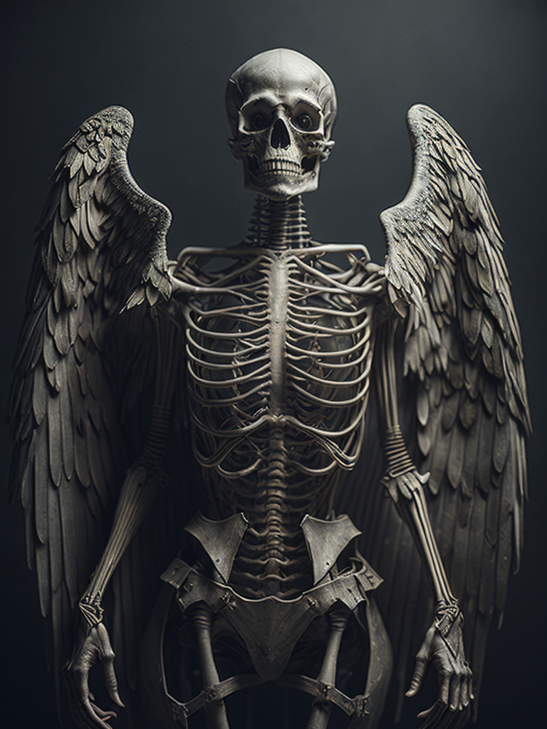 Skeleton angel of death by agostino arrivabene