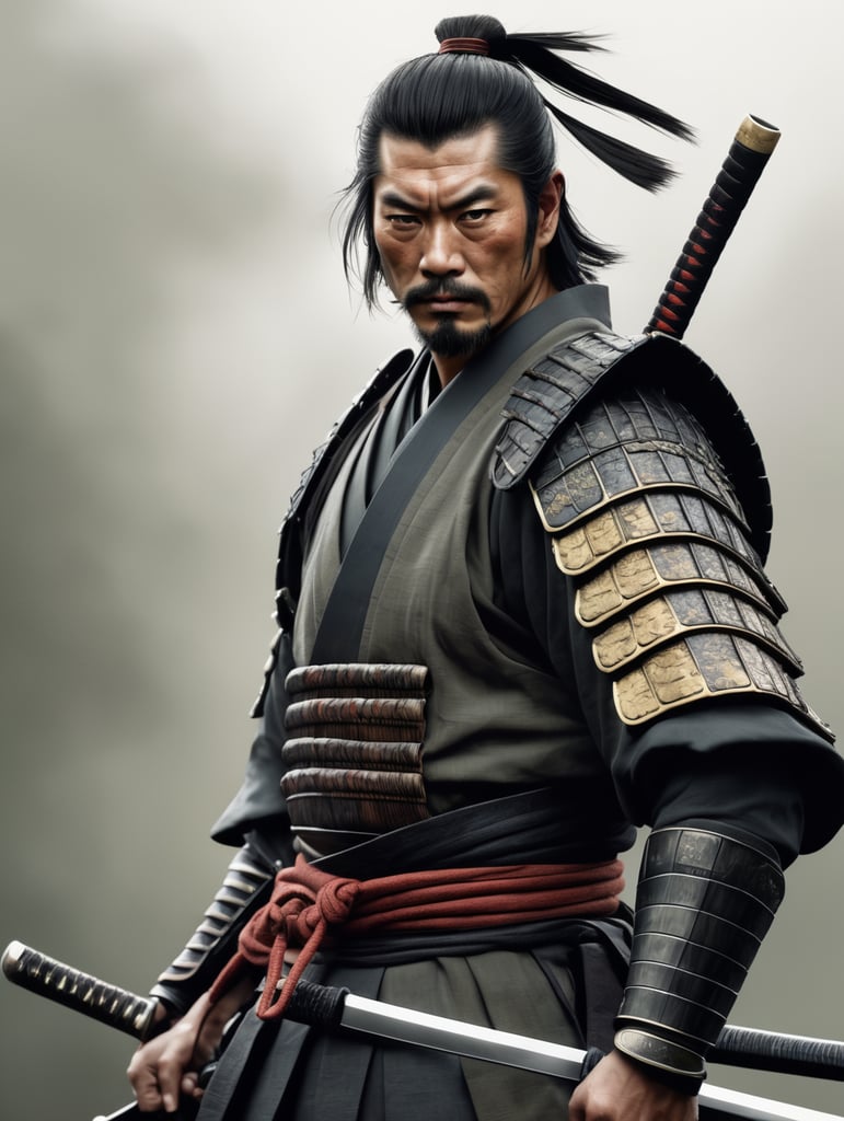 samurai.hyper realistic