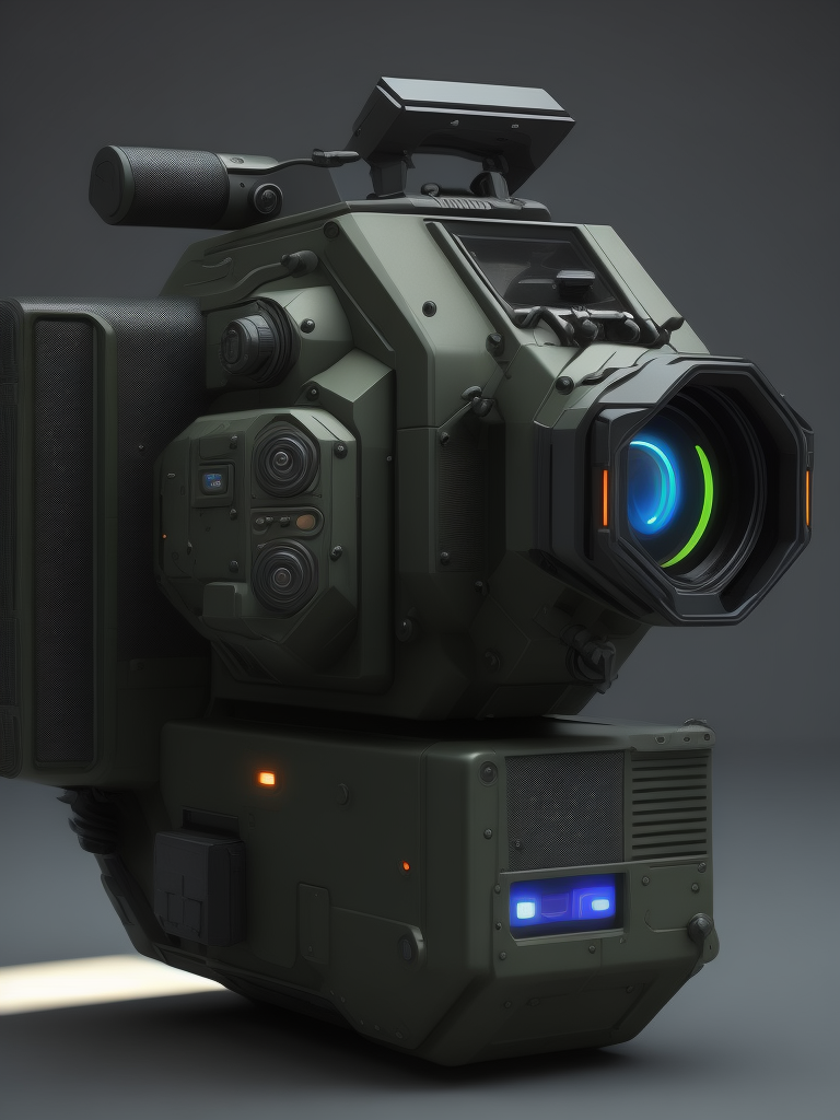 night vision device, military device, hard surface, SciFi.