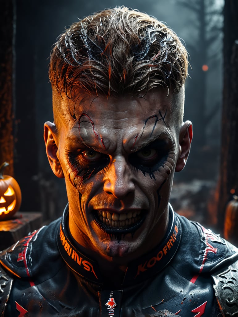 Max Verstappen's Terrifying Halloween Transformation