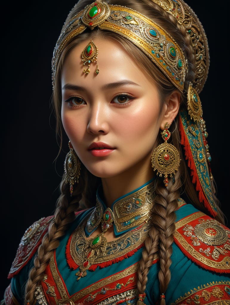 Kazakh-Ukrainian girl