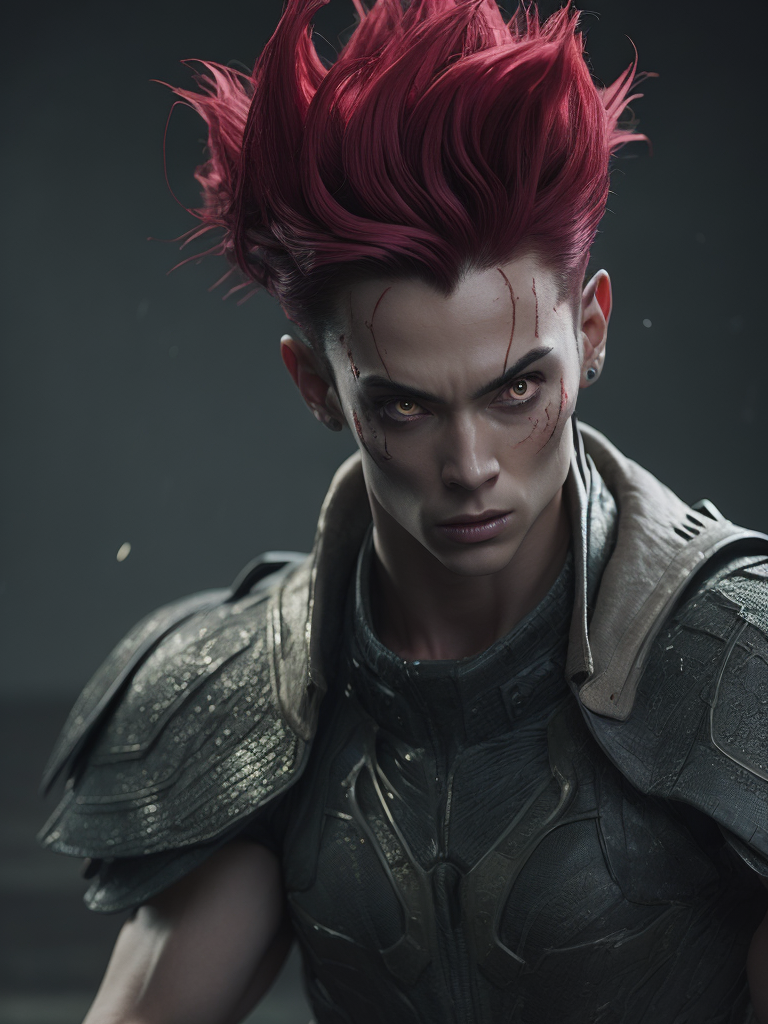 realistic hisoka from hunter x hunter as a mortal kombat character