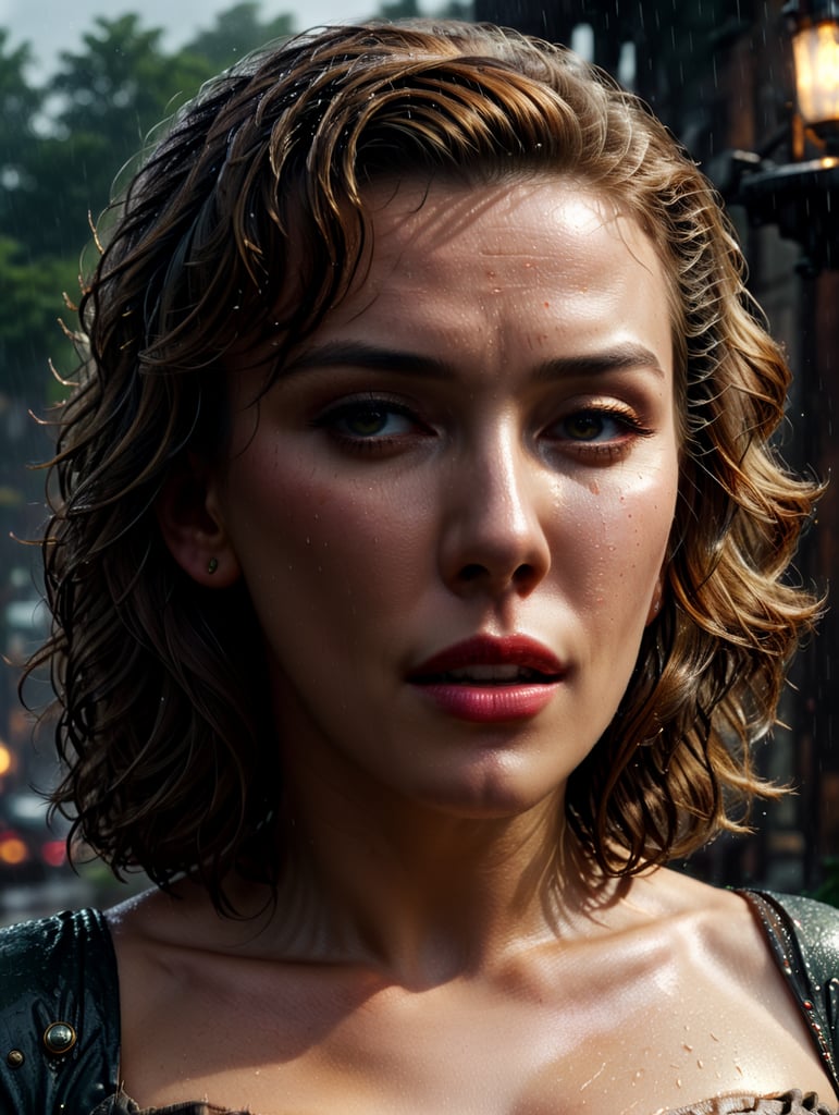 "beautifully demure Marilyn Monroe outside in the rain, pale skin, eyes wide open, shoulder length hair, brown eyes, alluring, revealing, blushing. Intricate details, HDR, beautifully shot, hyperrealistic, sharp focus, 64 megapixels, perfect composition, high contrast, cinematic, atmospheric, mid shot, photorealistic" "head and shoulders portrait, 8k resolution concept art portrait by Greg Rutkowski, Artgerm, WLOP, Alphonse Mucha dynamic lighting hyperdetailed intricately detailed Splash art trending on Artstation triadic colors Unreal Engine 5 volumetric lighting, steampunk engine"