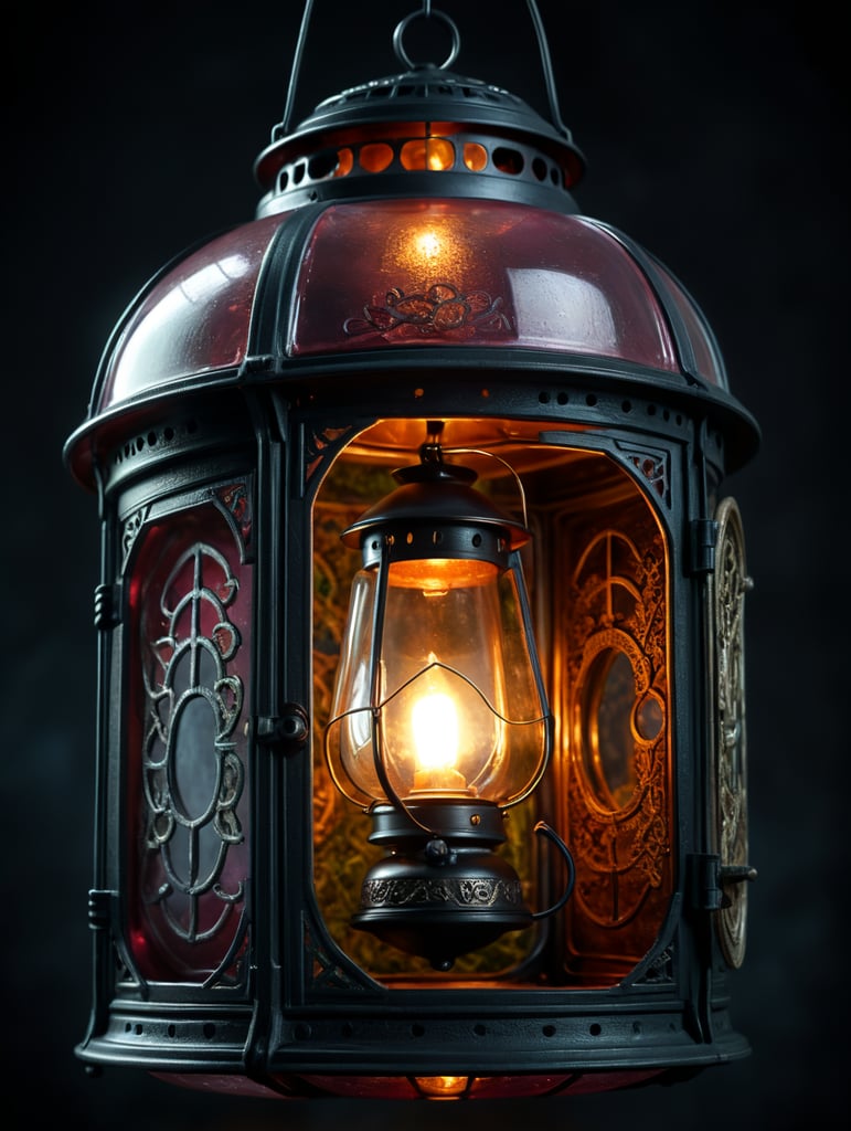 product shot of a Lantern inside a plastic capsule