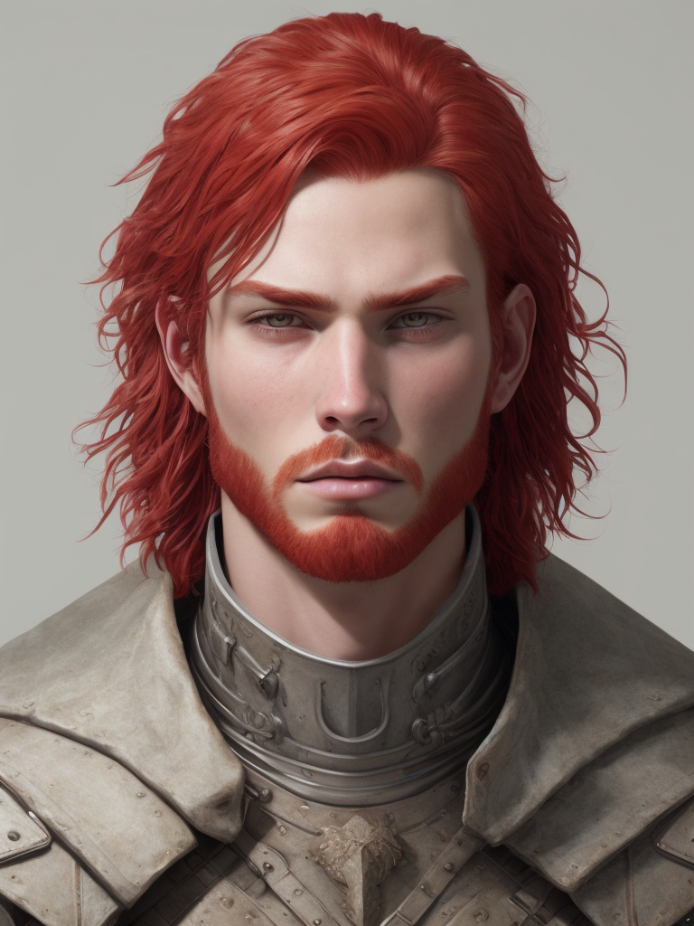 warrior red head man