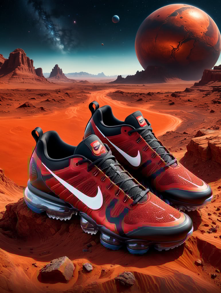 Nike Vapor Max on Planet Mars