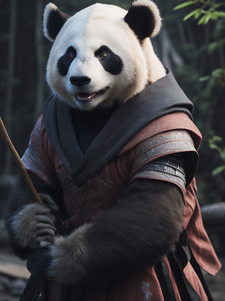 Kunfu panda dress like a sekiro