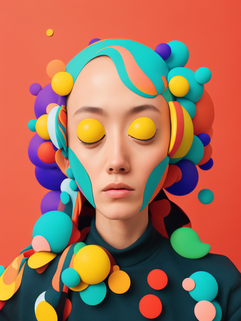 3d character, flat vector illustration, Glazier, by Jimmy Marble and Takashi Murakami