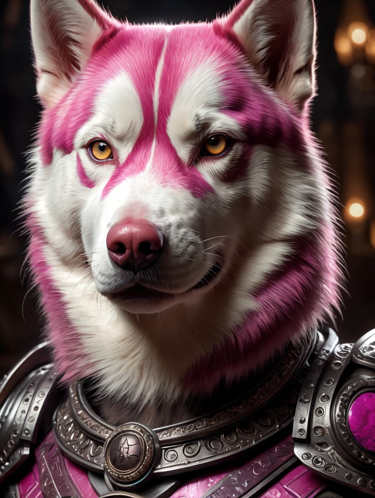 pink husky