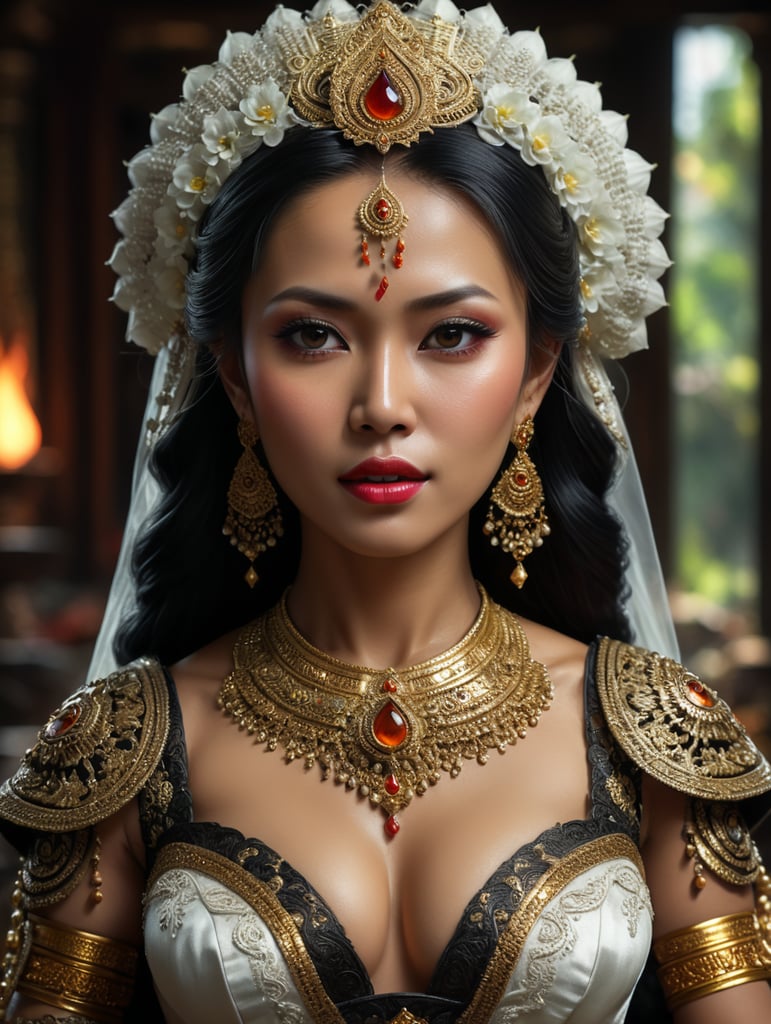 Pengantin jawa, seksi, dada terbuka