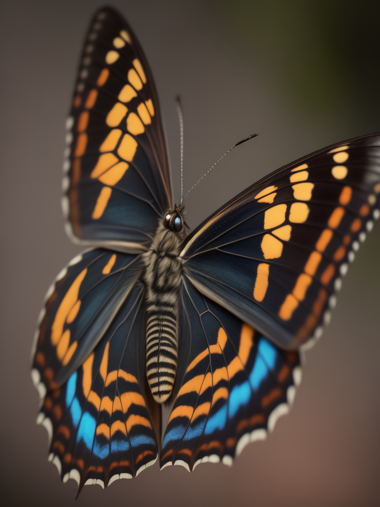 a butterfly macro photography, close-up, high-quality details, deep focus, professional shot
