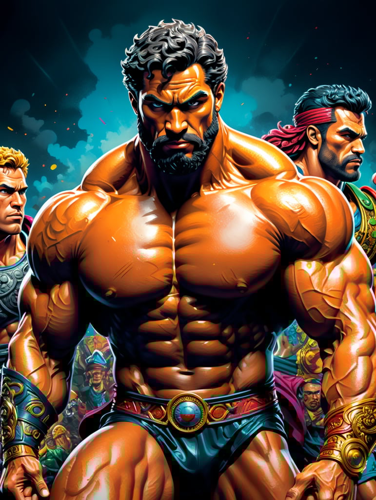 pop art illustration sticker hercules sports artwork graphic design comics urban culture