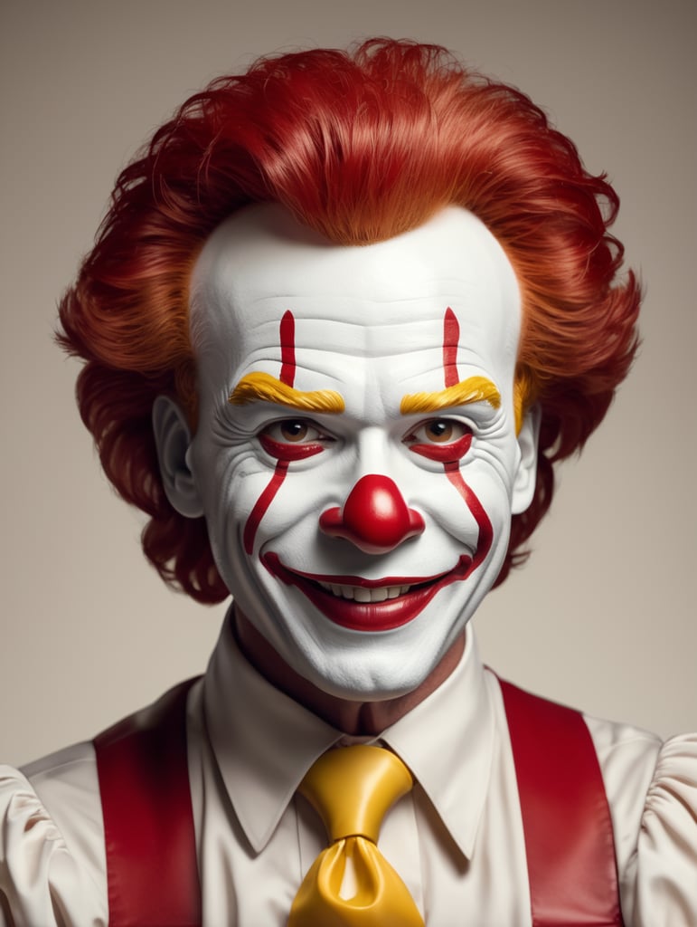 Ronald mcdonald smiling