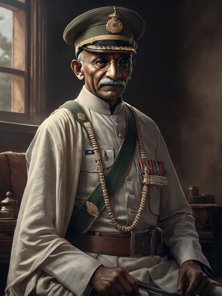 Mahatma gandhi as a soldier