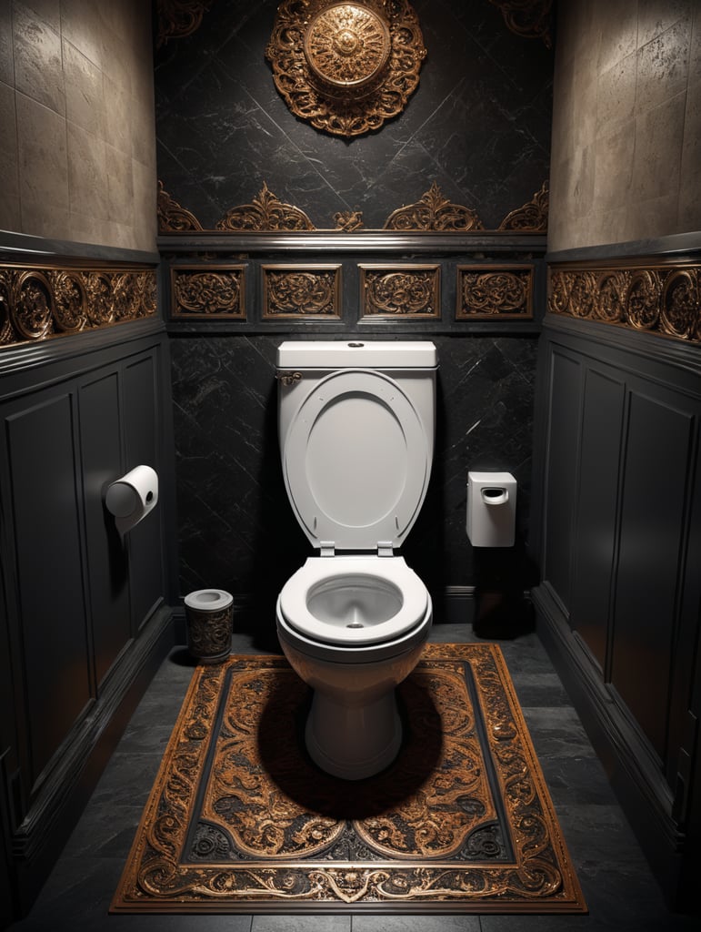 toilet mockup contempory