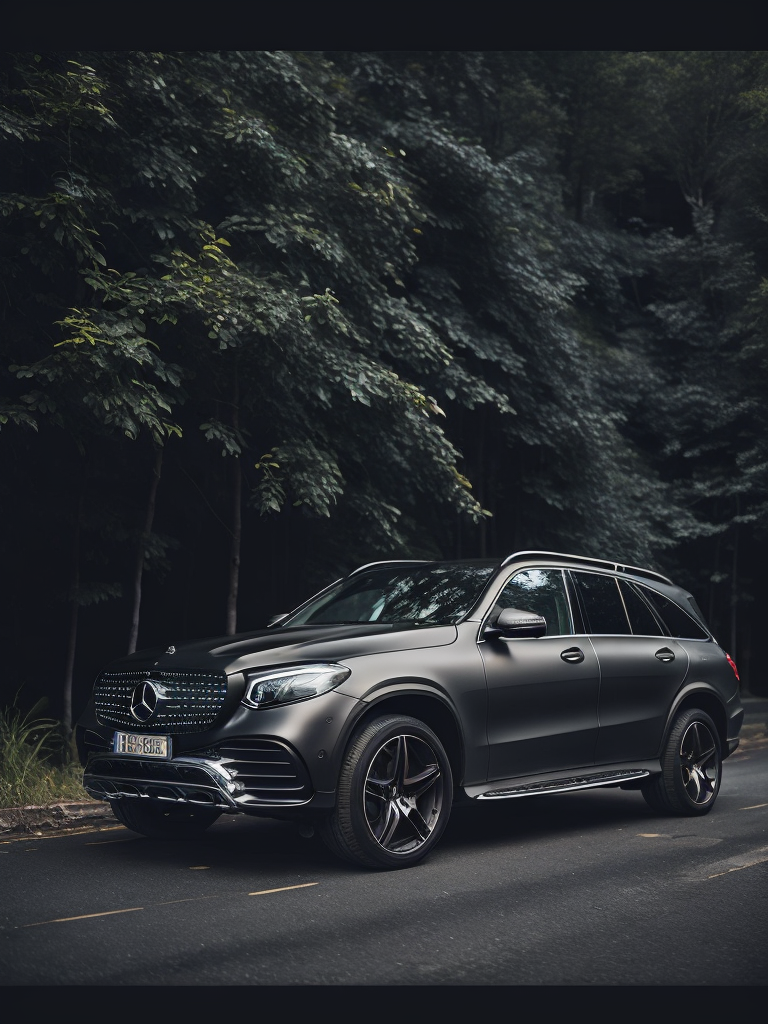 black mercedes suv