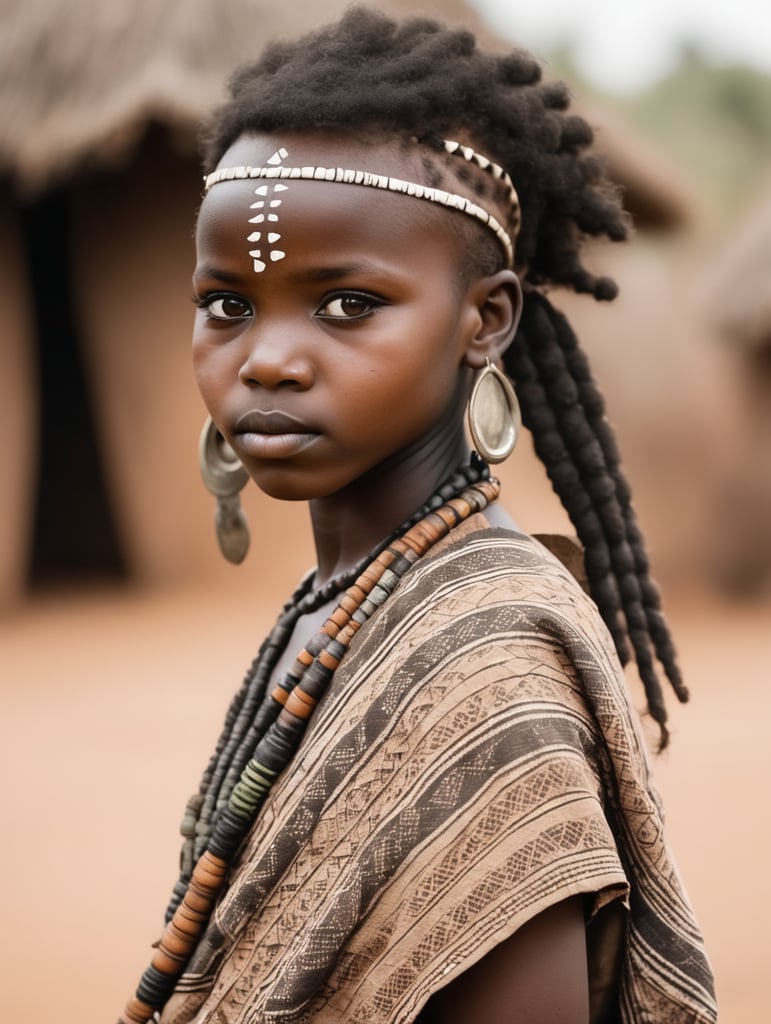 chica africana tribal