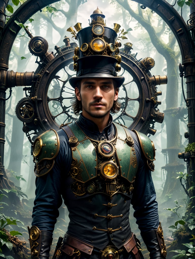 Imagine a whimsical fusion where the enchanting world of "A Midsummer Night's Dream" collides with the intricate gears and steam-powered wonders of steampunk. In this imaginative blend, the magical forests of Shakespeare's play are transformed into steam-filled jungles where fairies operate clockwork contraptions, and Puck, the mischievous sprite, wears goggles and a top hat. The romantic and dreamlike atmosphere of the play combines seamlessly with the industrial aesthetics of steampunk, creating a visually captivating and enchanting setting where love, magic, and machinery coexist in harmony.