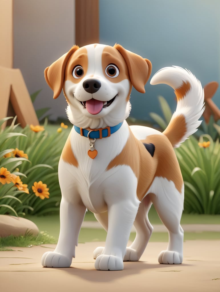 Beagle jackrussle mix dog