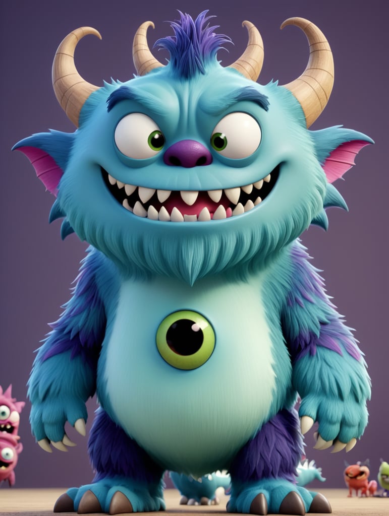 scary cartoon monster