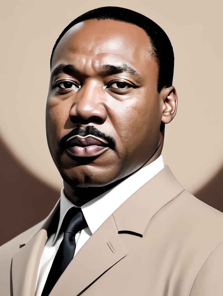 Wojak meme as martin luther king