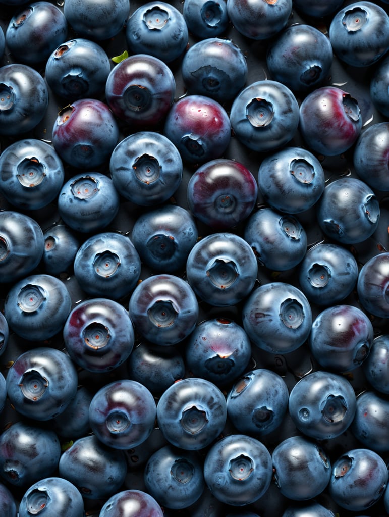 blueberry abstract background in low key