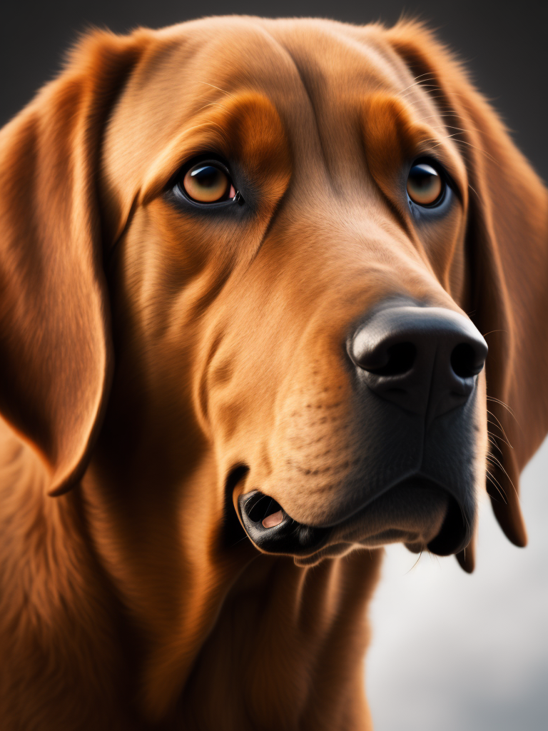 ginger coloured labrador outside