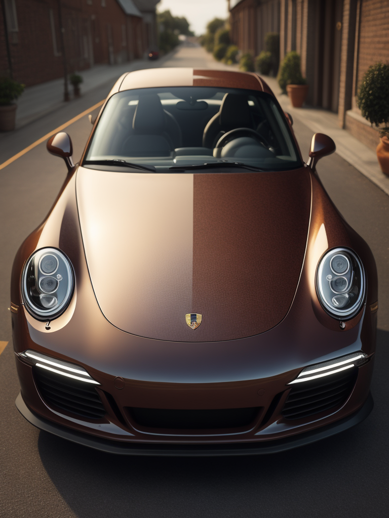 Porsche 911 in inflated style