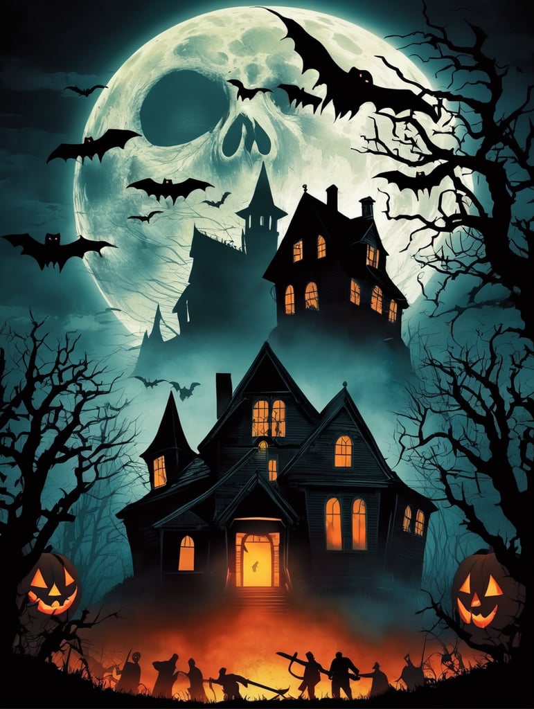 Night of Horrors Halloween Poster
