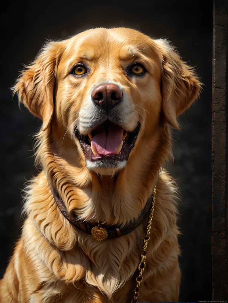 Female golden retriever