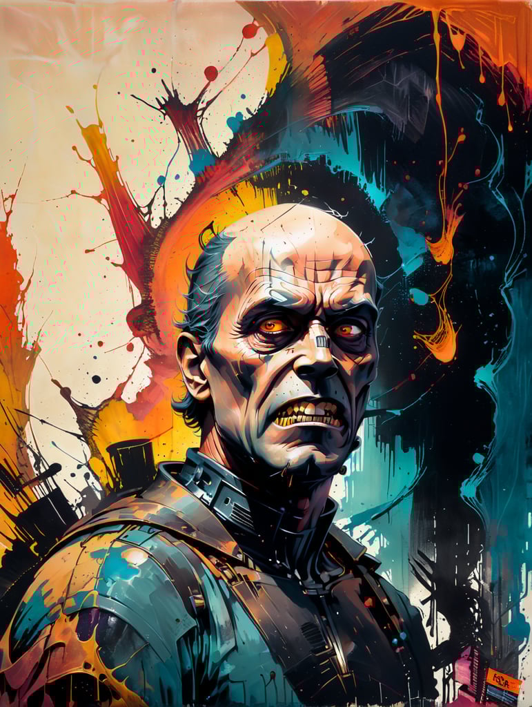 evil dead 2 movie poster with darth vader