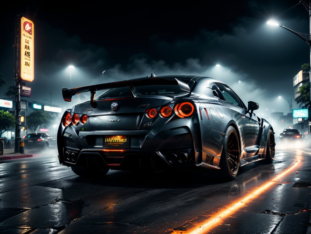 a super cool Gtr modified car