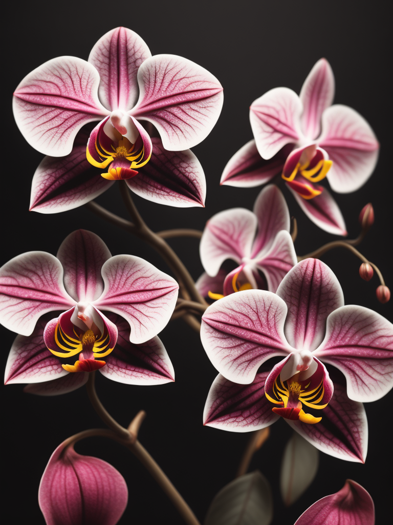 красивые цветы яркие пятнишки розовые орхидеи