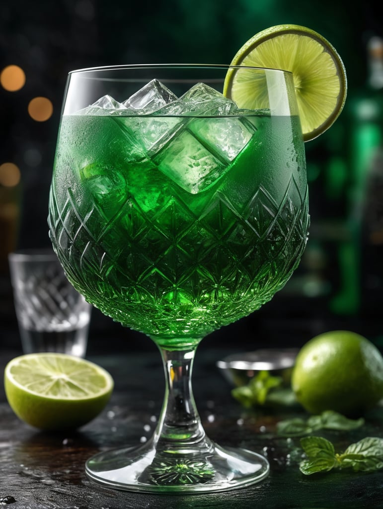 Cocktail green mist