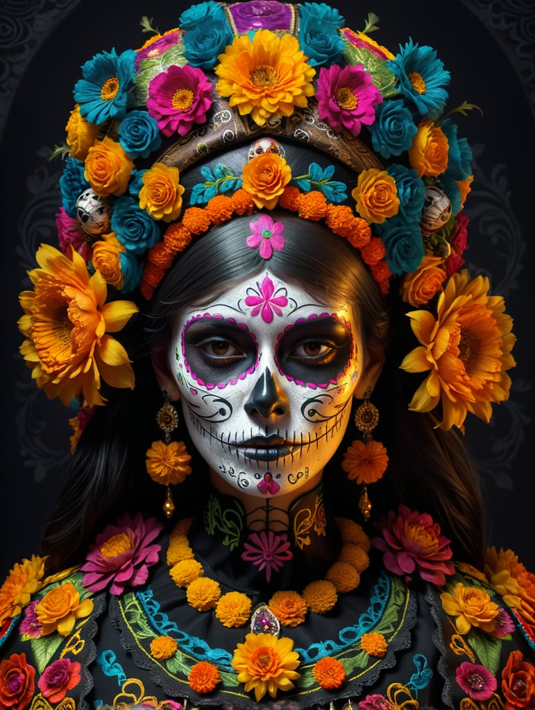 Mexican day of the dead costume