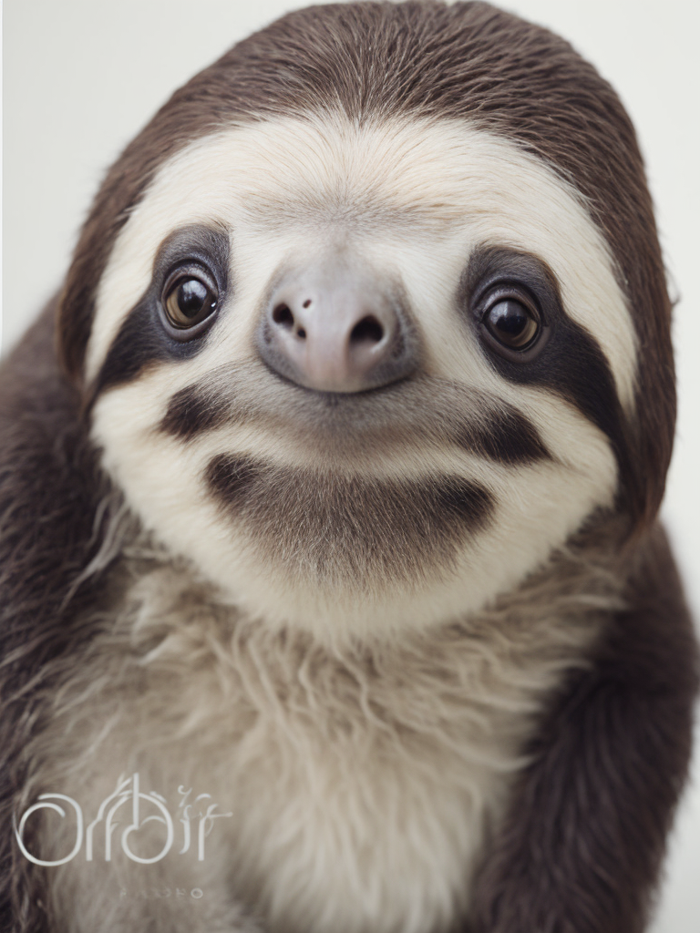 A sloth on the cover of a fashion magazine