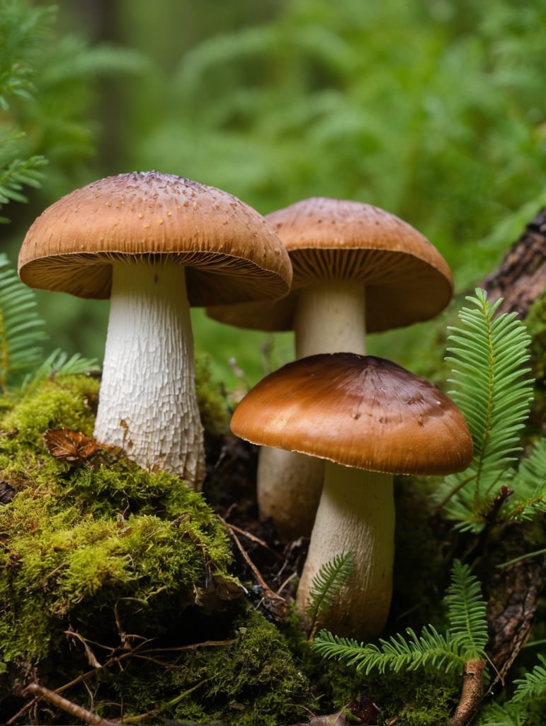 The Admirable Boletus Mushroom is also known as the velvet top mushroom, canada british columbia mushroom